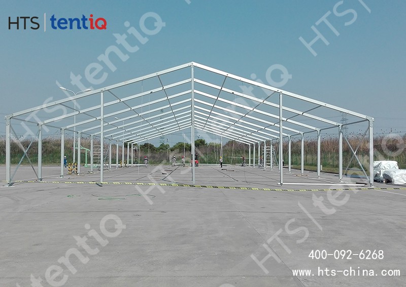 廠房倉儲篷房屬于裝配式模塊化結構，輕松滿足快速拆搭要求