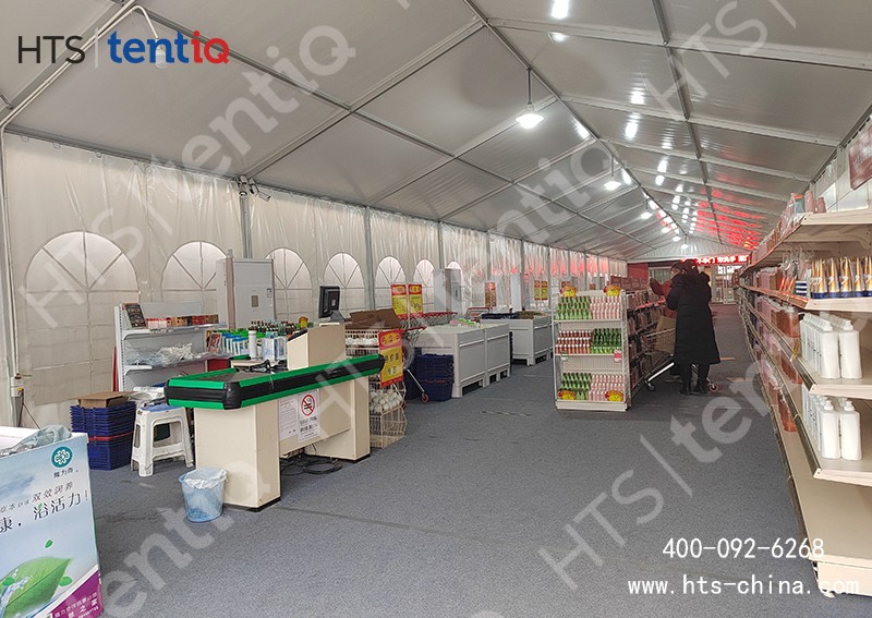 用裝配式鋁合金篷房作為商品售賣超市 用裝配式鋁合金篷房作為商品售賣超市