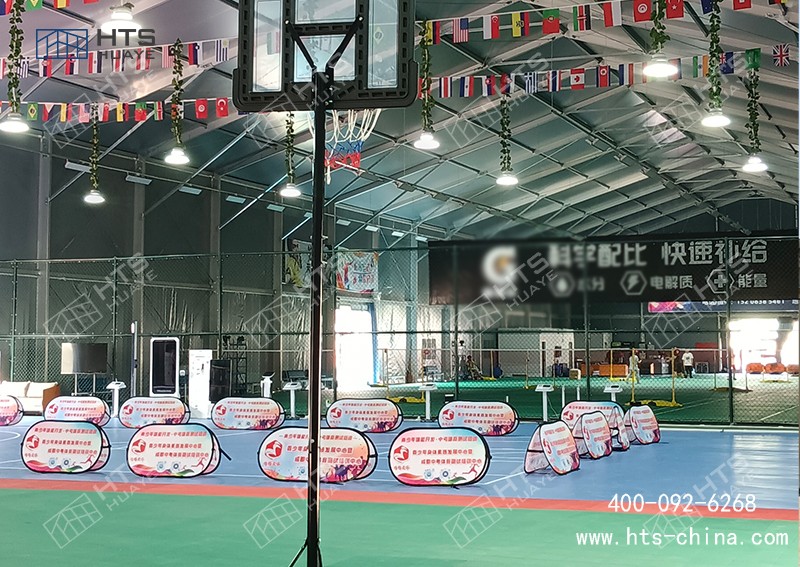 請問您們華燁建筑科技有沒有做過羽毛球體育篷房案例！