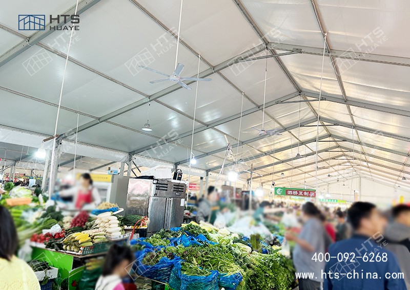 這座接近4000平方米的菜市場(chǎng)篷房,正式投入使用了 這座接近4000平方米的菜市場(chǎng)篷房,正式投入使用了