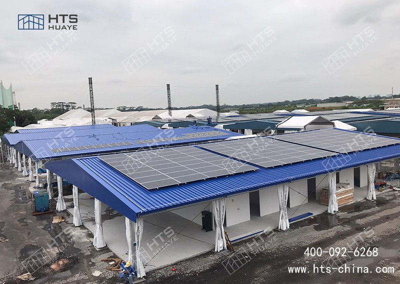 籃球場光伏棚降低屋面上作業量，達到快速高效組裝