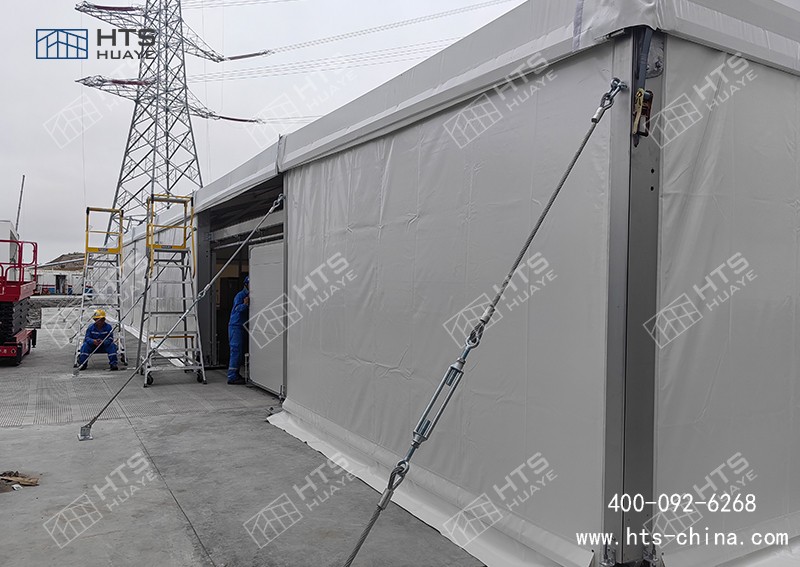 無需復雜地基，現場無加工作業，選簡易戶外倉庫篷房更高效