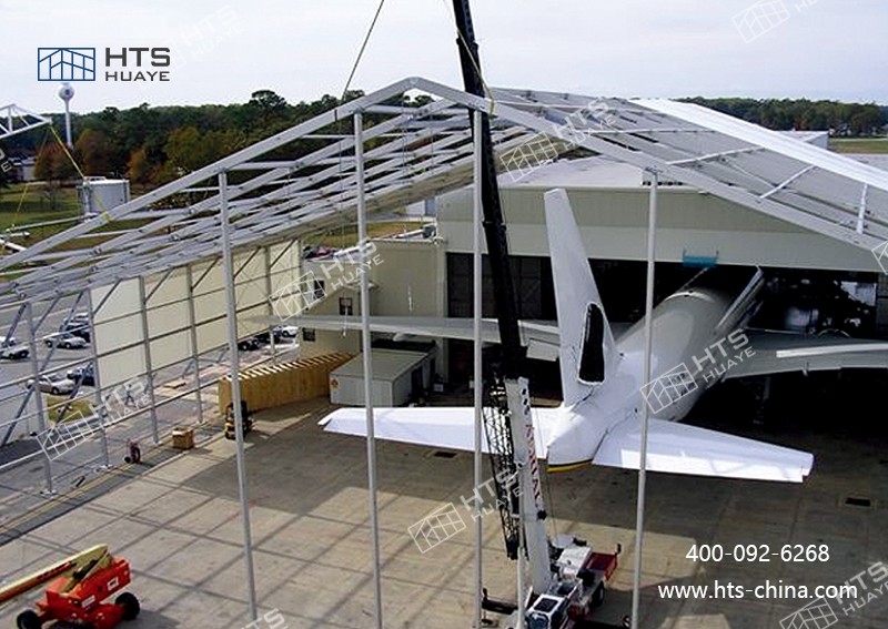 可拆卸機庫篷房為空軍戰斗力提升與戰備能力建設提供更加強有力的支撐