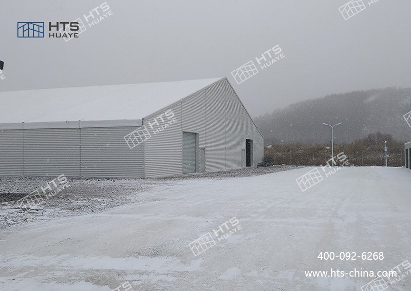 裝配式倉庫篷房實現 “3 天建一座倉庫” 的高效交付